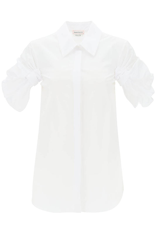 Alexander Mcqueen Alexander mcqueen shirt with knotted short sleeves