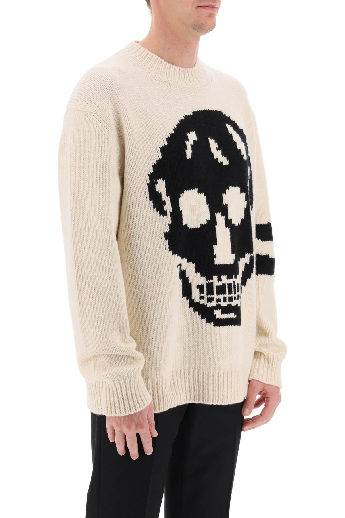 Alexander Mcqueen Alexander mcqueen wool cashmere skull sweater