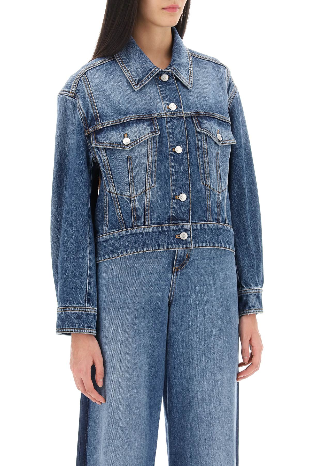 Alexander Mcqueen Alexander mcqueen denim cocoon jacket