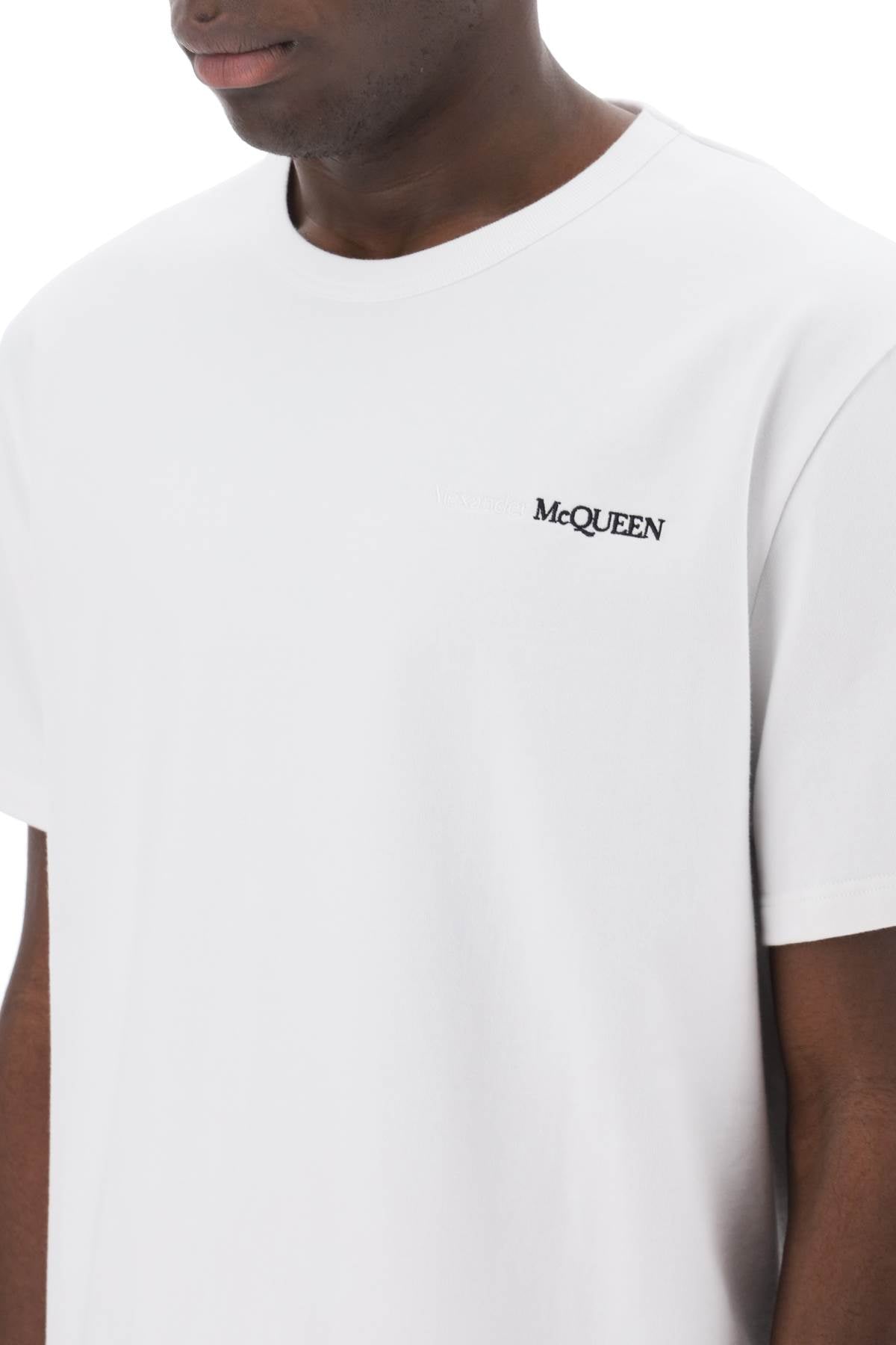 Alexander Mcqueen Alexander mcqueen reflected logo t-shirt