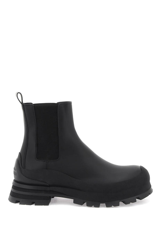 Alexander Mcqueen Alexander mcqueen leather chelsea ankle boots