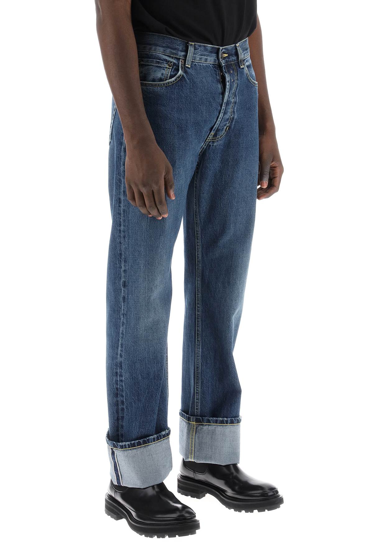 Alexander Mcqueen Alexander mcqueen straight fit jeans in selvedge denim