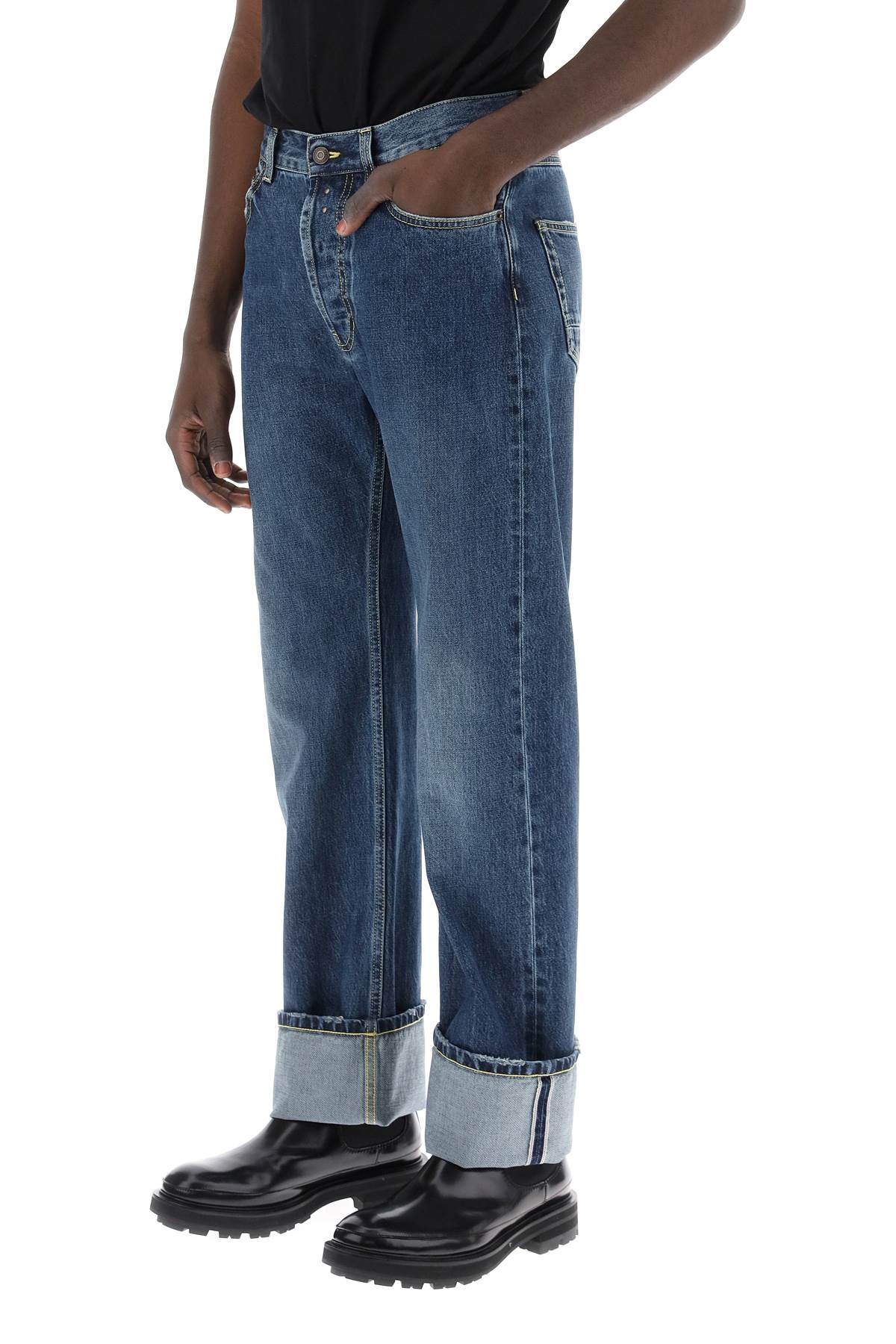 Alexander Mcqueen Alexander mcqueen straight fit jeans in selvedge denim