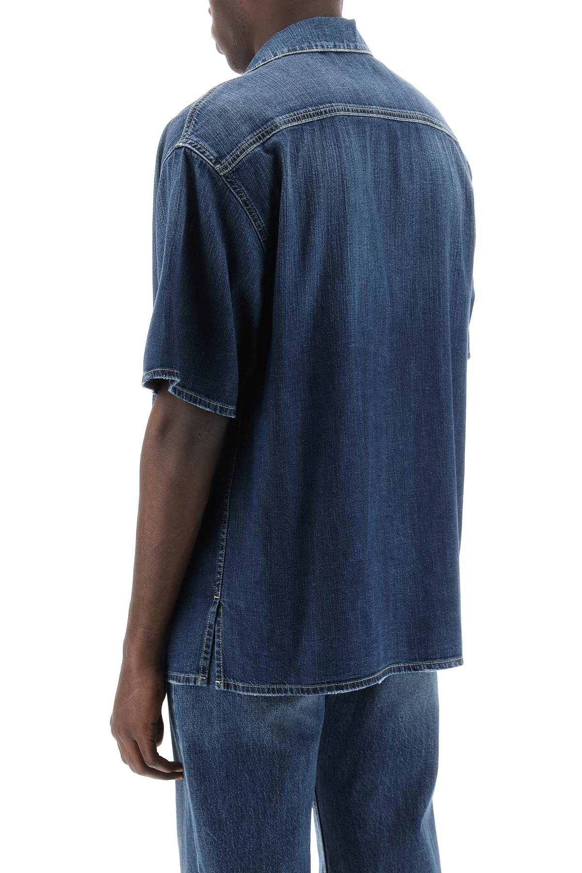 Alexander Mcqueen Alexander mcqueen organic denim short sleeve shirt