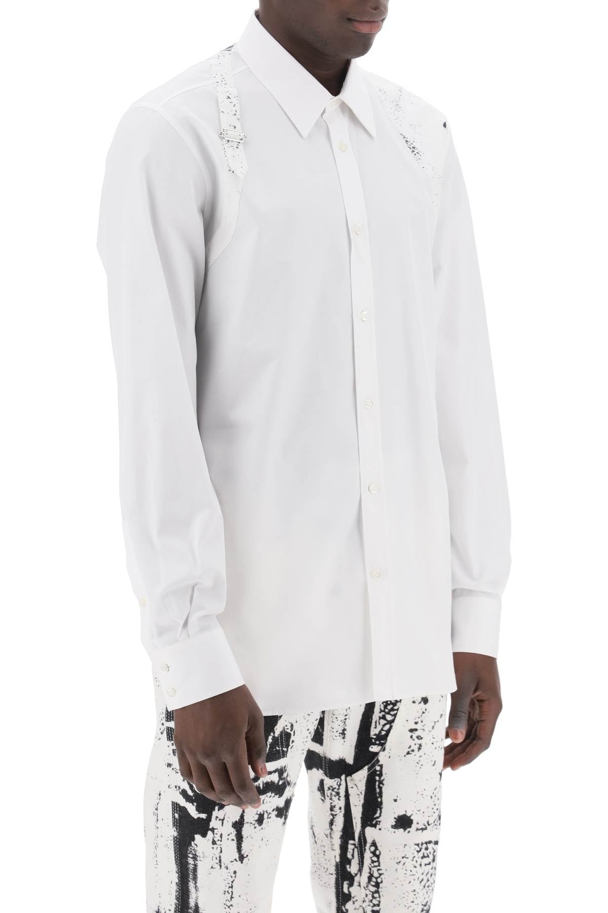 Alexander Mcqueen Alexander mcqueen printed harness shirt