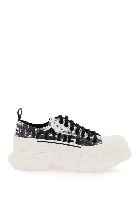 Alexander Mcqueen Alexander mcqueen fold print tread slick sneakers with