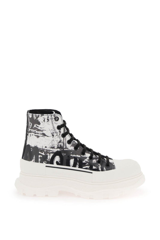 Alexander Mcqueen Alexander mcqueen 'tread slick graffiti' ankle boots