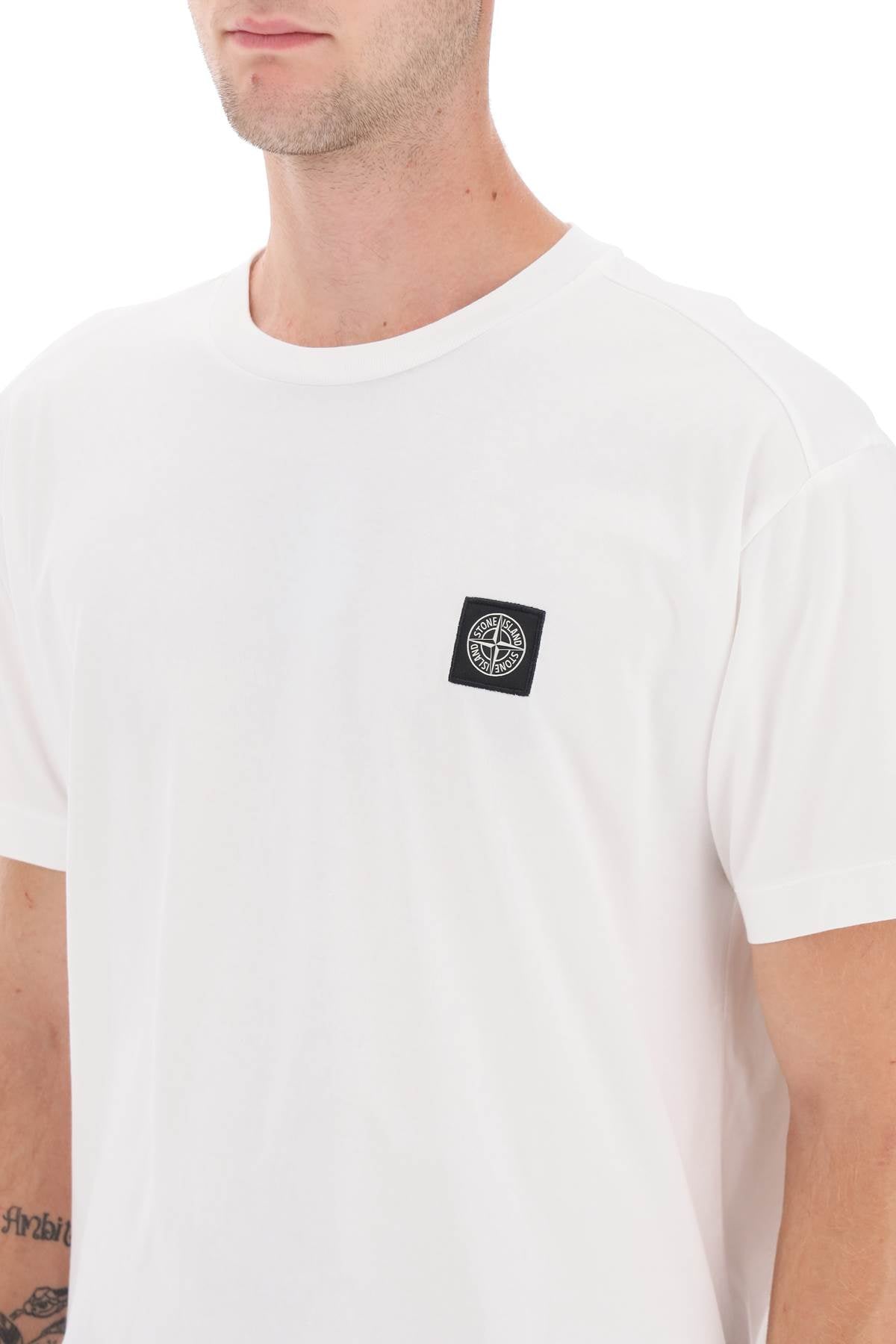 Stone Island Stone island logo patch t-shirt