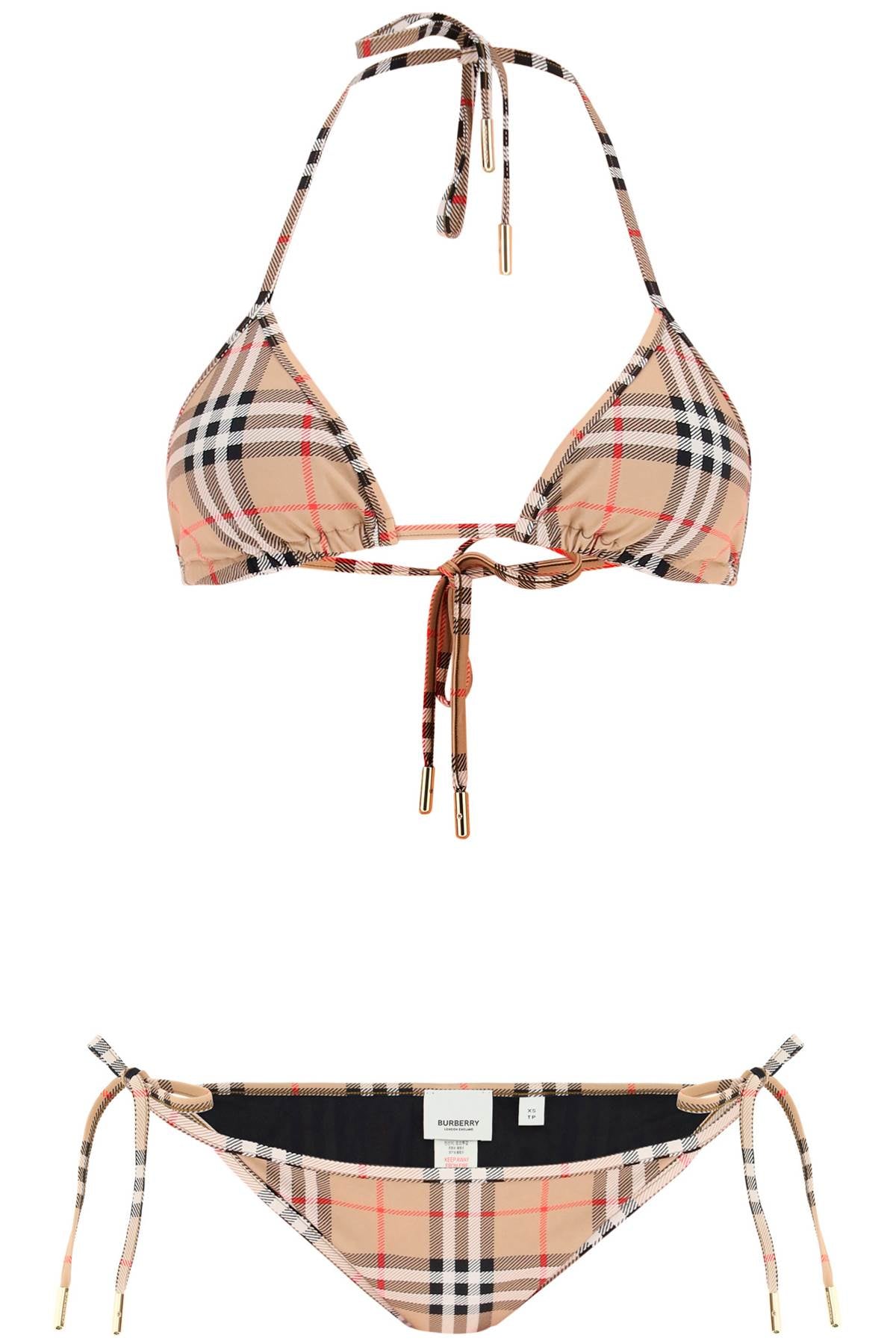 Burberry Burberry check bikini set