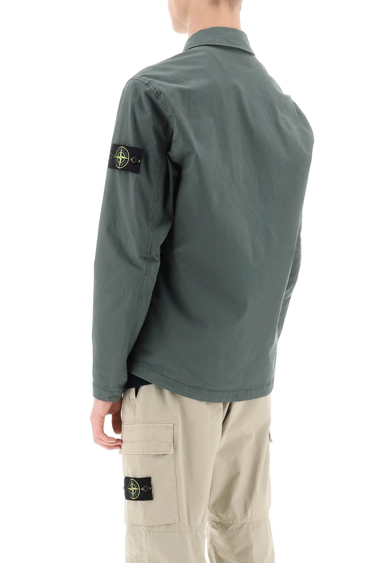 Stone Island Stone island supima cotton twill stretch-tc overshirt