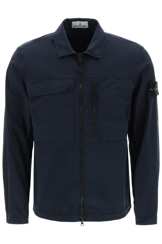 Stone Island Stone island supima cotton twill stretch-tc overshirt