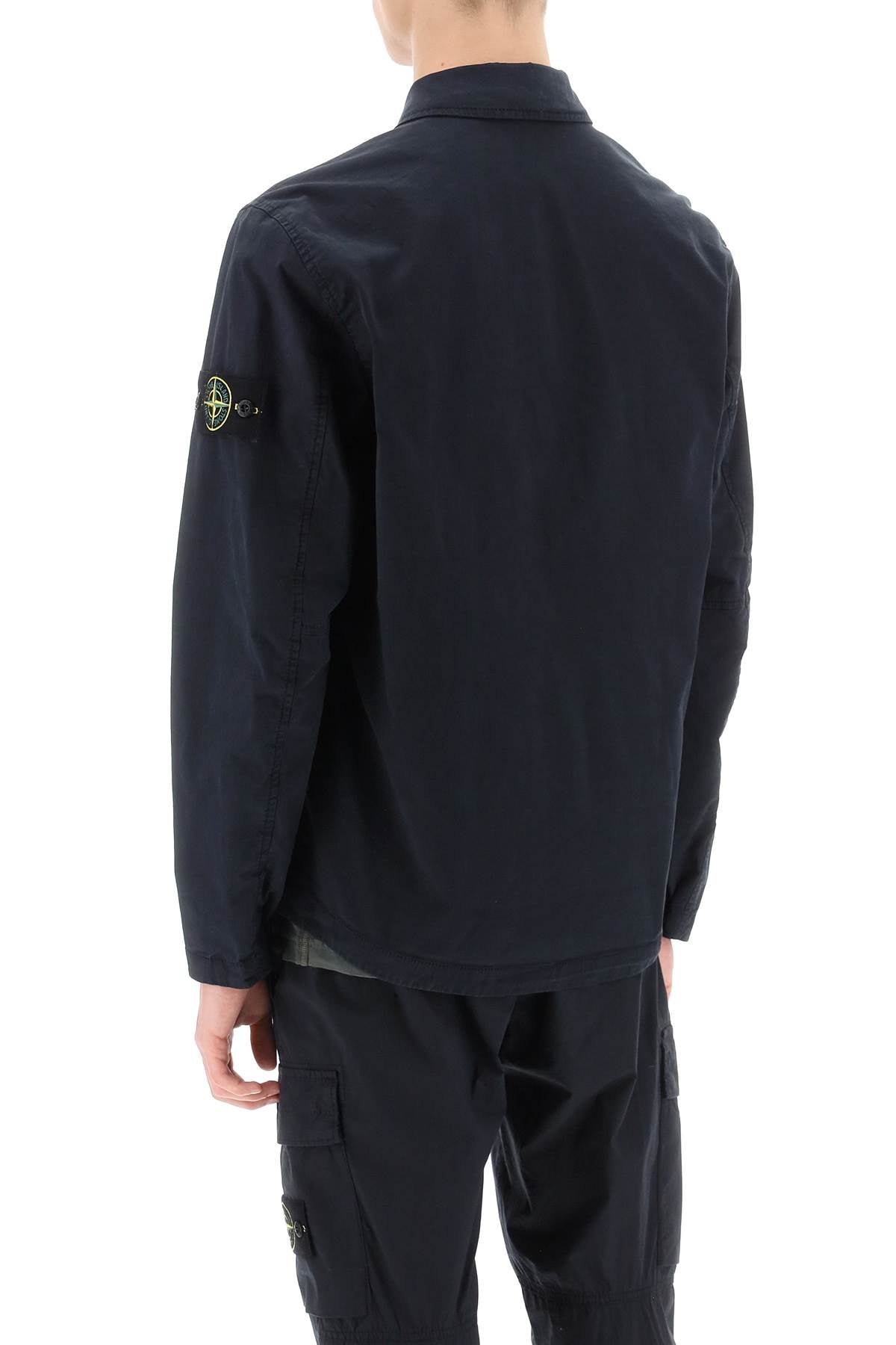 Stone Island Stone island supima cotton twill stretch-tc overshirt