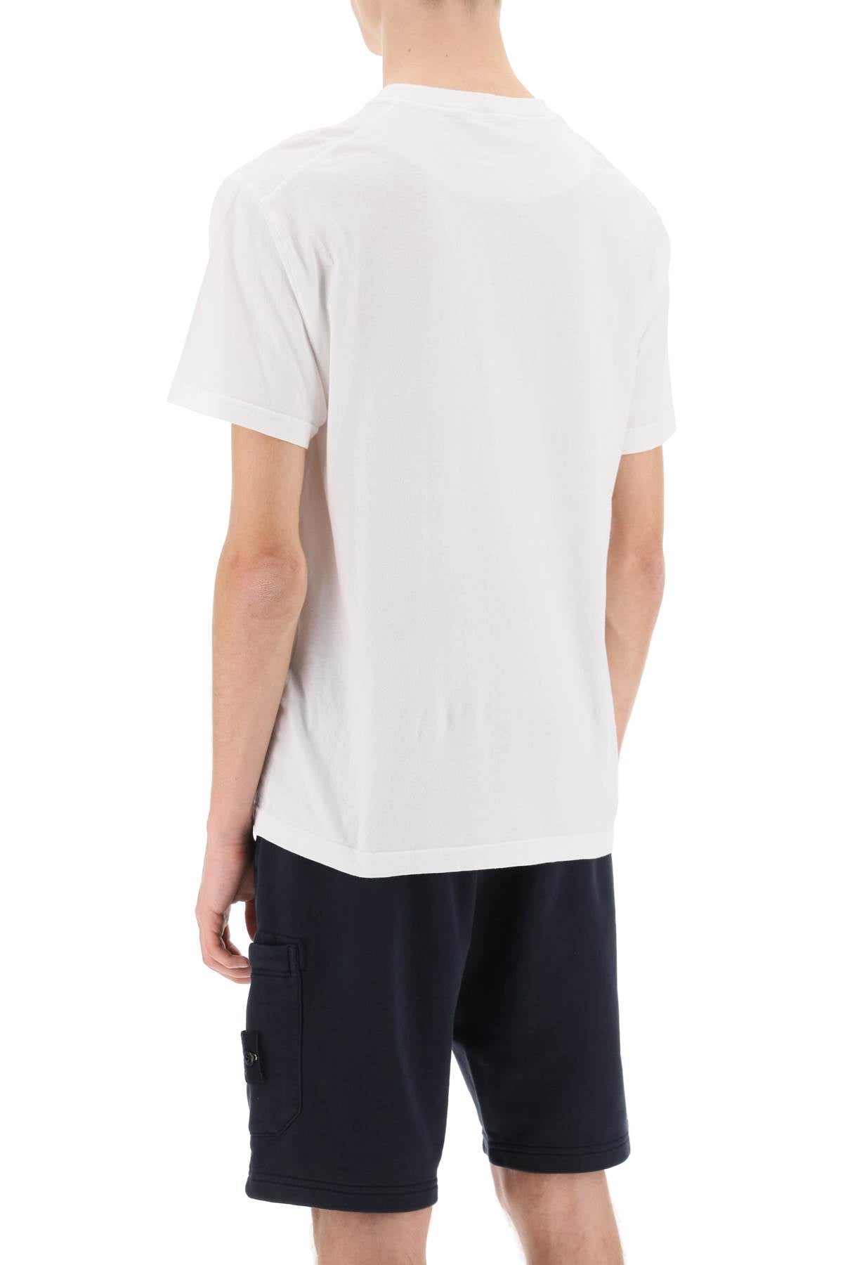 Stone Island Stone island crew-neck t-shirt with logo patch