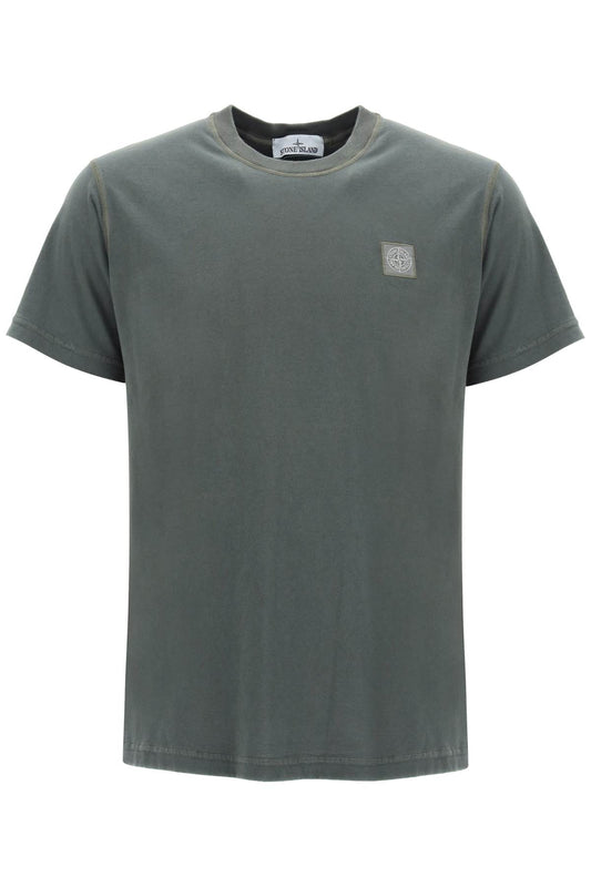 Stone Island Stone island crew-neck t-shirt with logo patch