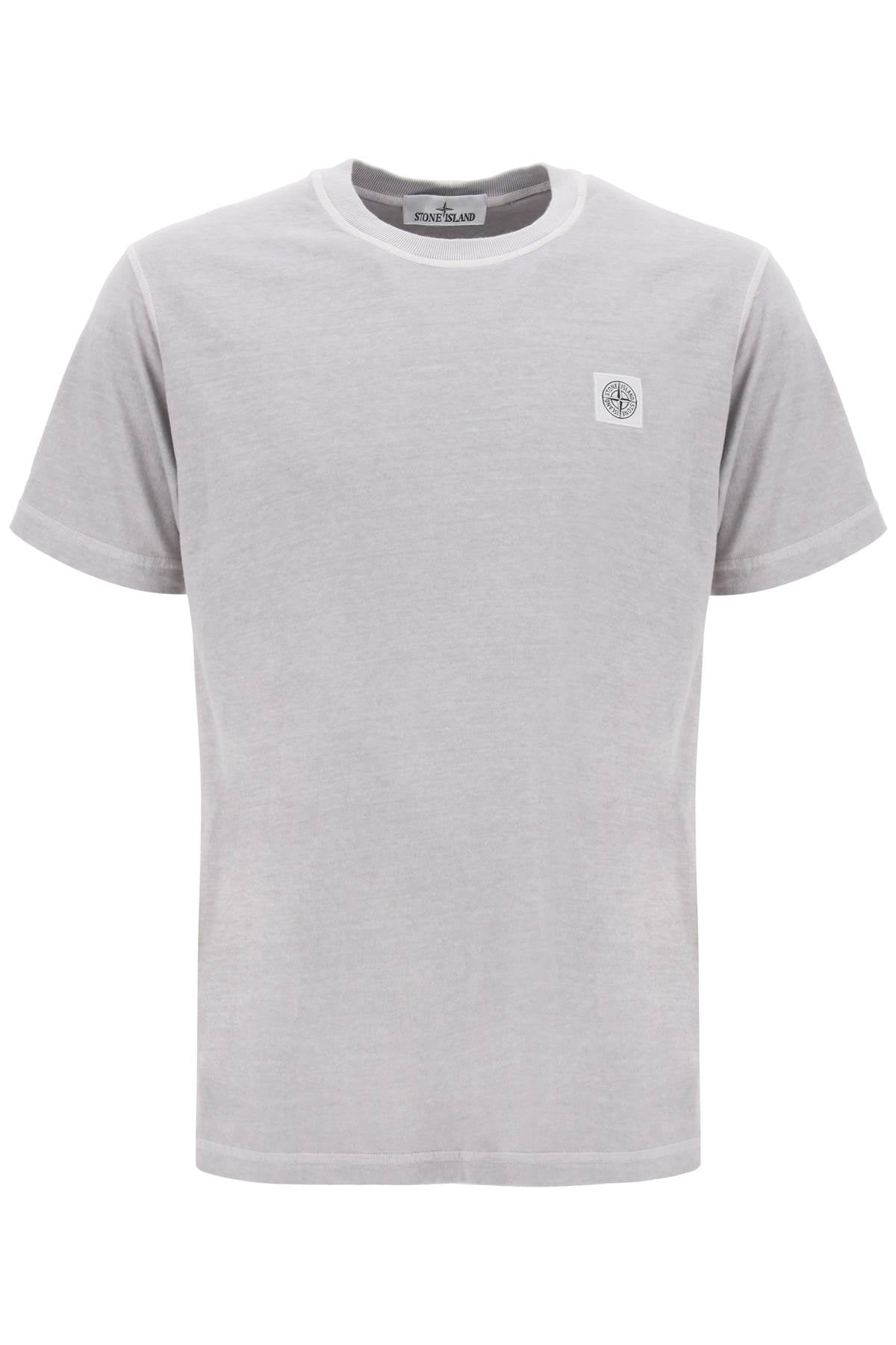 Stone Island Stone island crew-neck t-shirt with logo patch