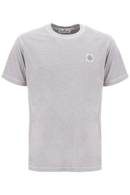 Stone Island Stone island crew-neck t-shirt with logo patch