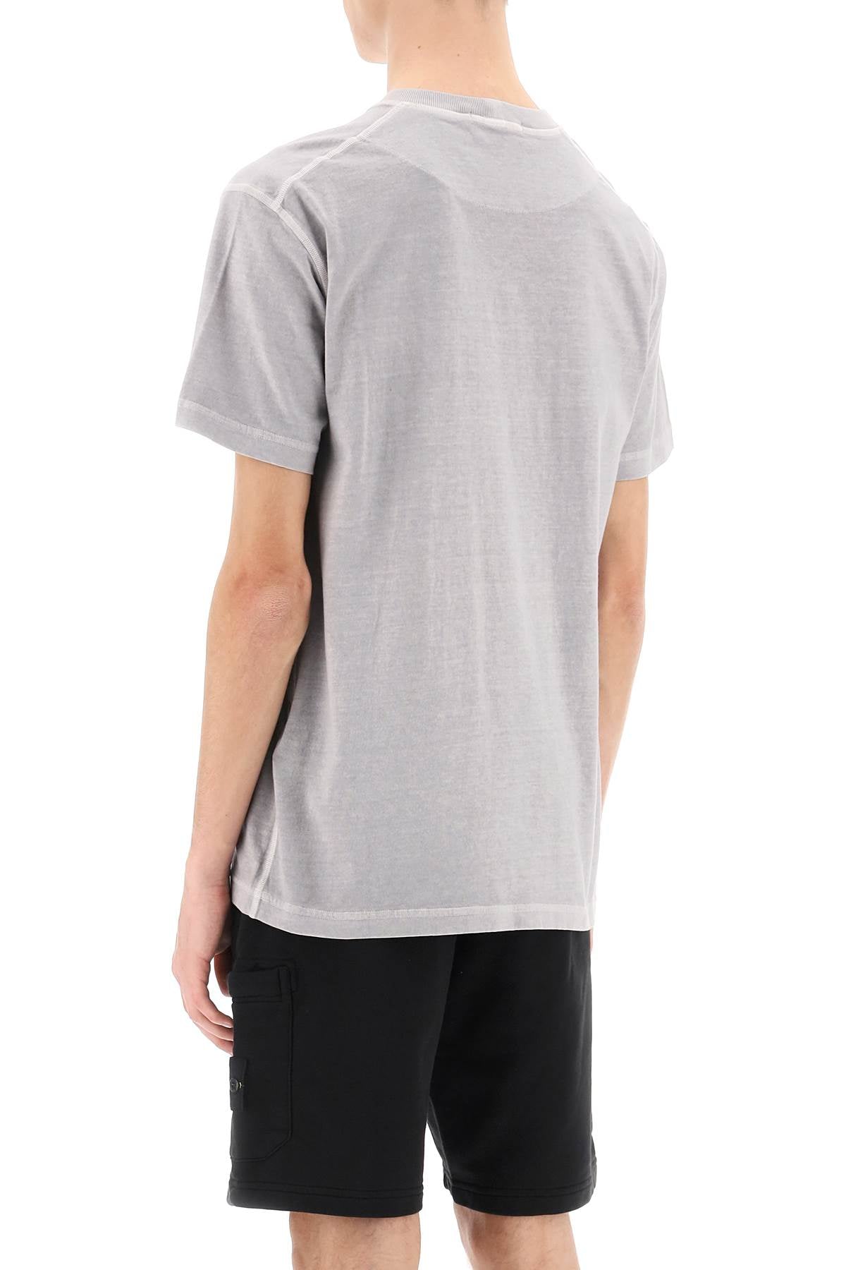 Stone Island Stone island crew-neck t-shirt with logo patch