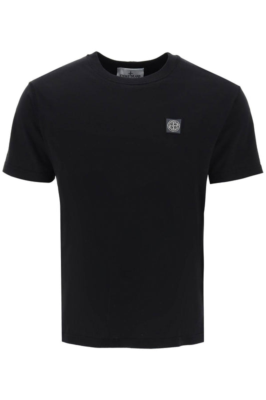 Stone Island Stone island crew-neck t-shirt with logo patch