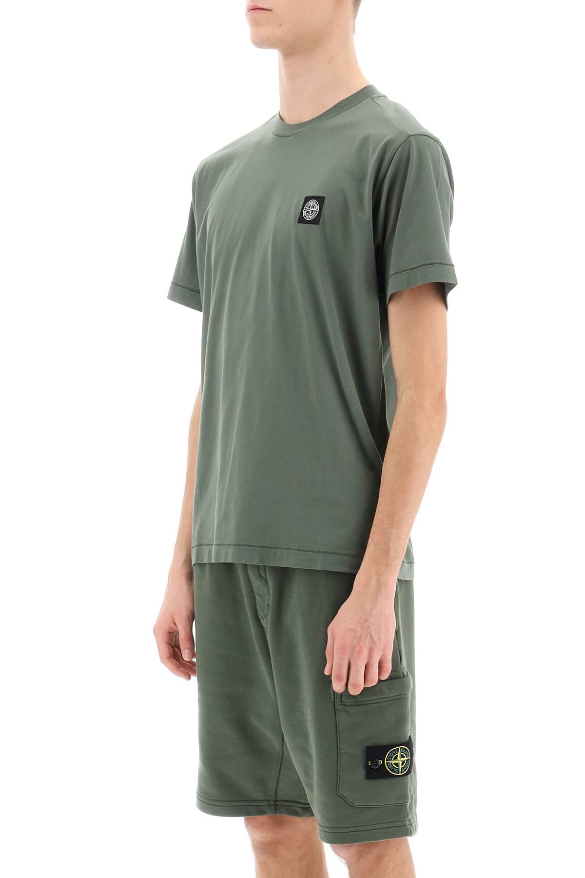 Stone Island Stone island logo patch t-shirt