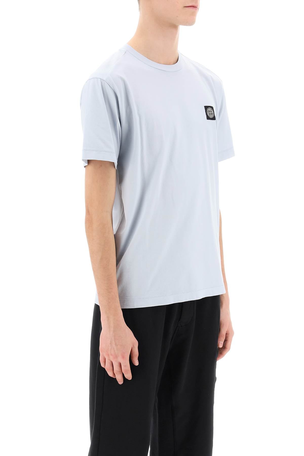 Stone Island Stone island logo patch t-shirt