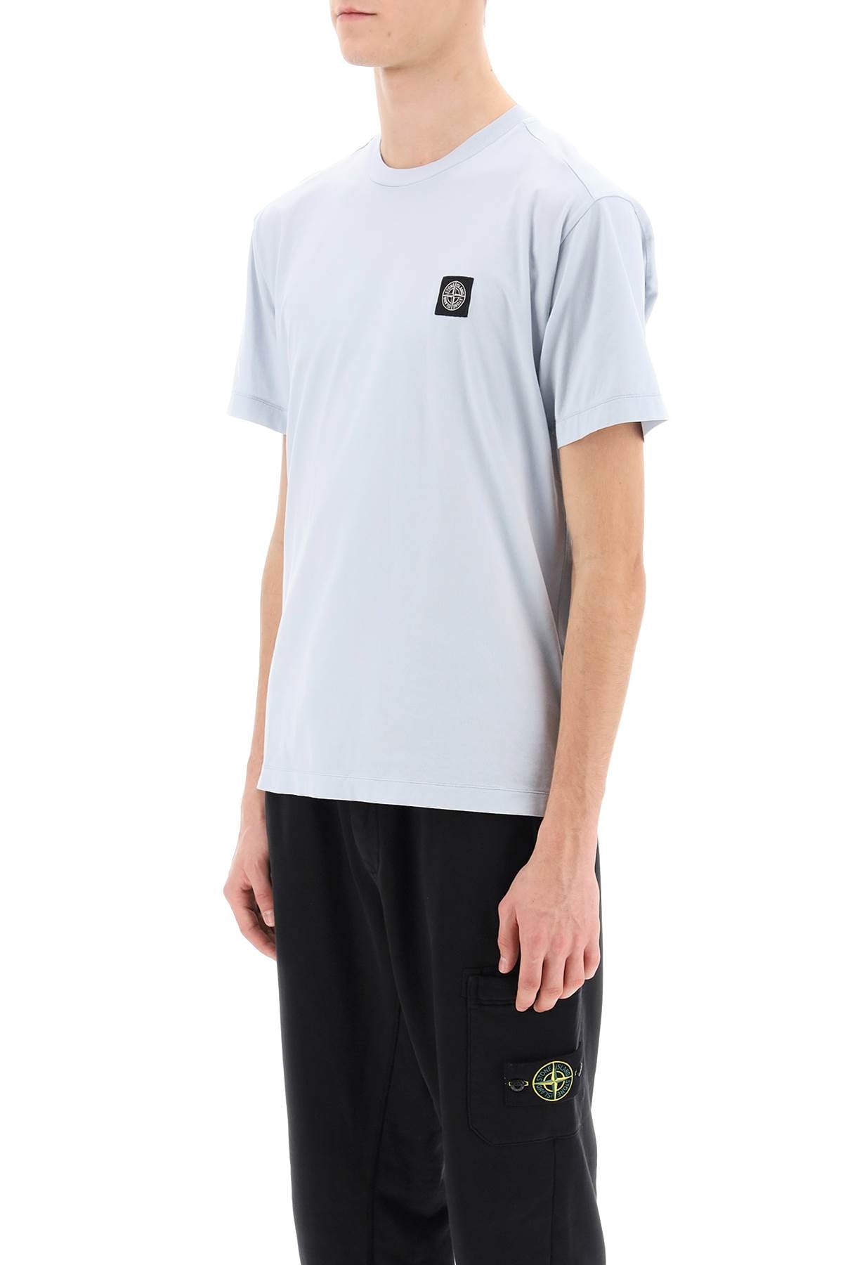 Stone Island Stone island logo patch t-shirt