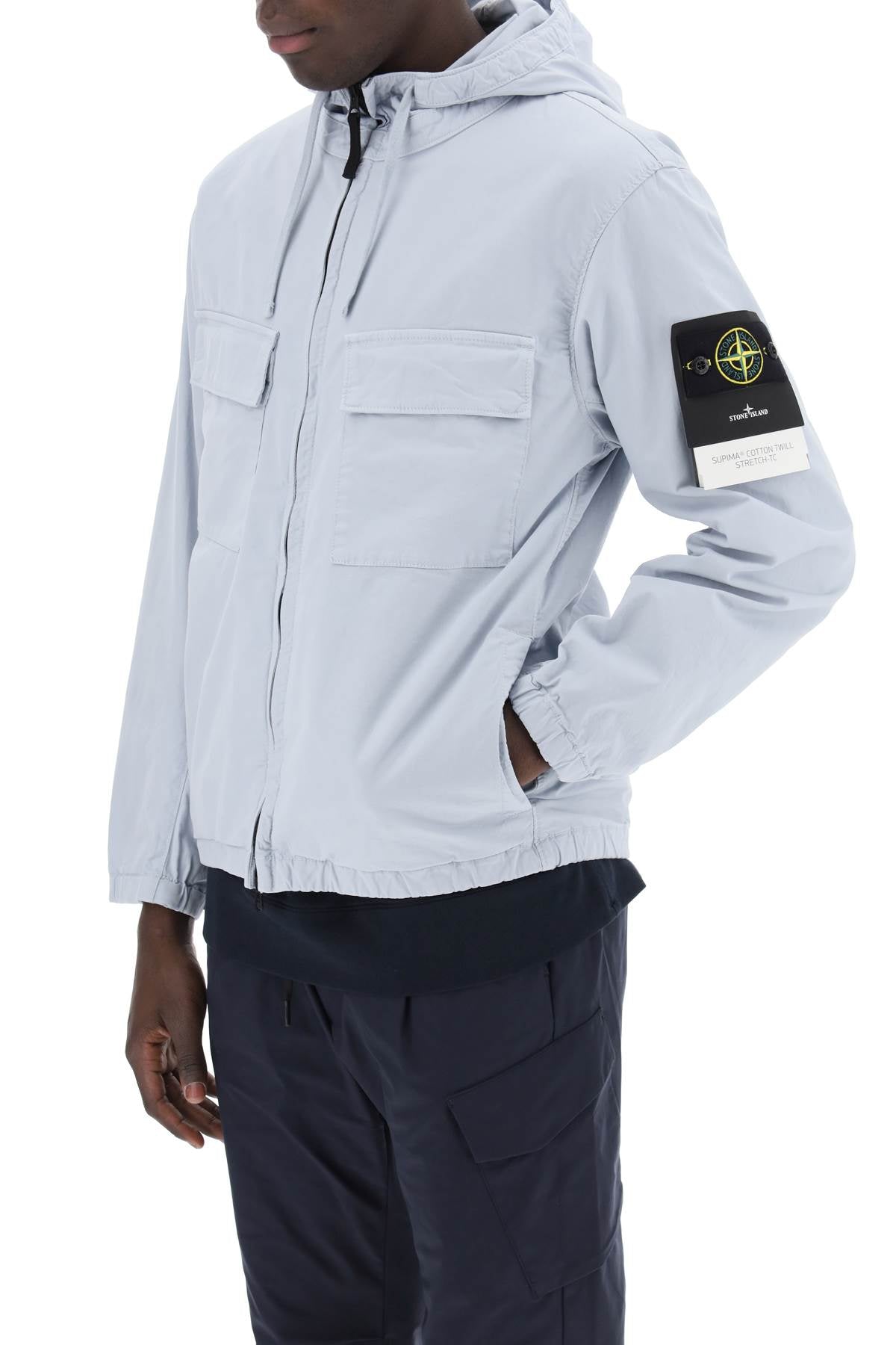 Stone Island Stone island supima cotton twill stretch-tc jacket