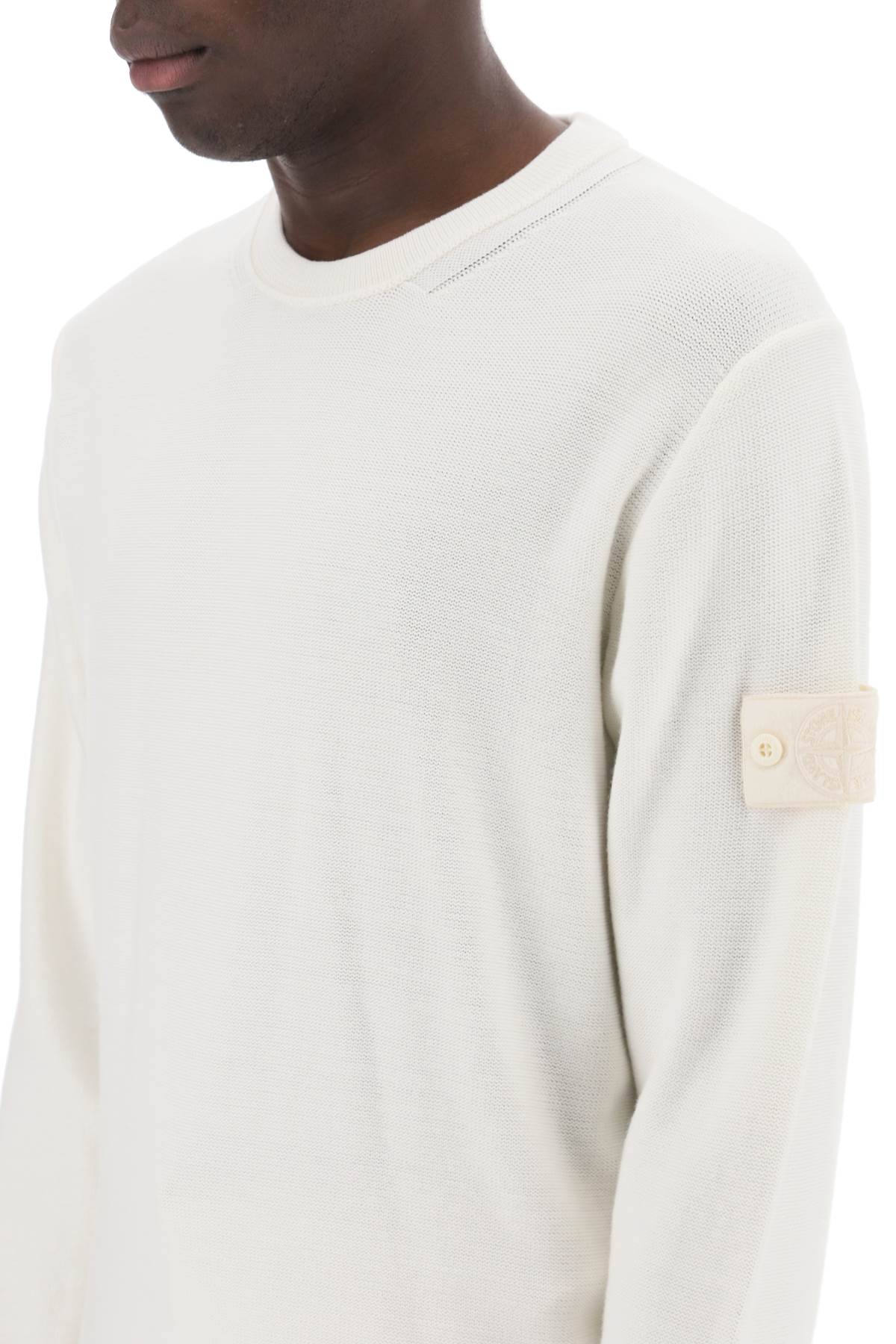 Stone Island Stone island cotton and cashmere ghost piece pullover