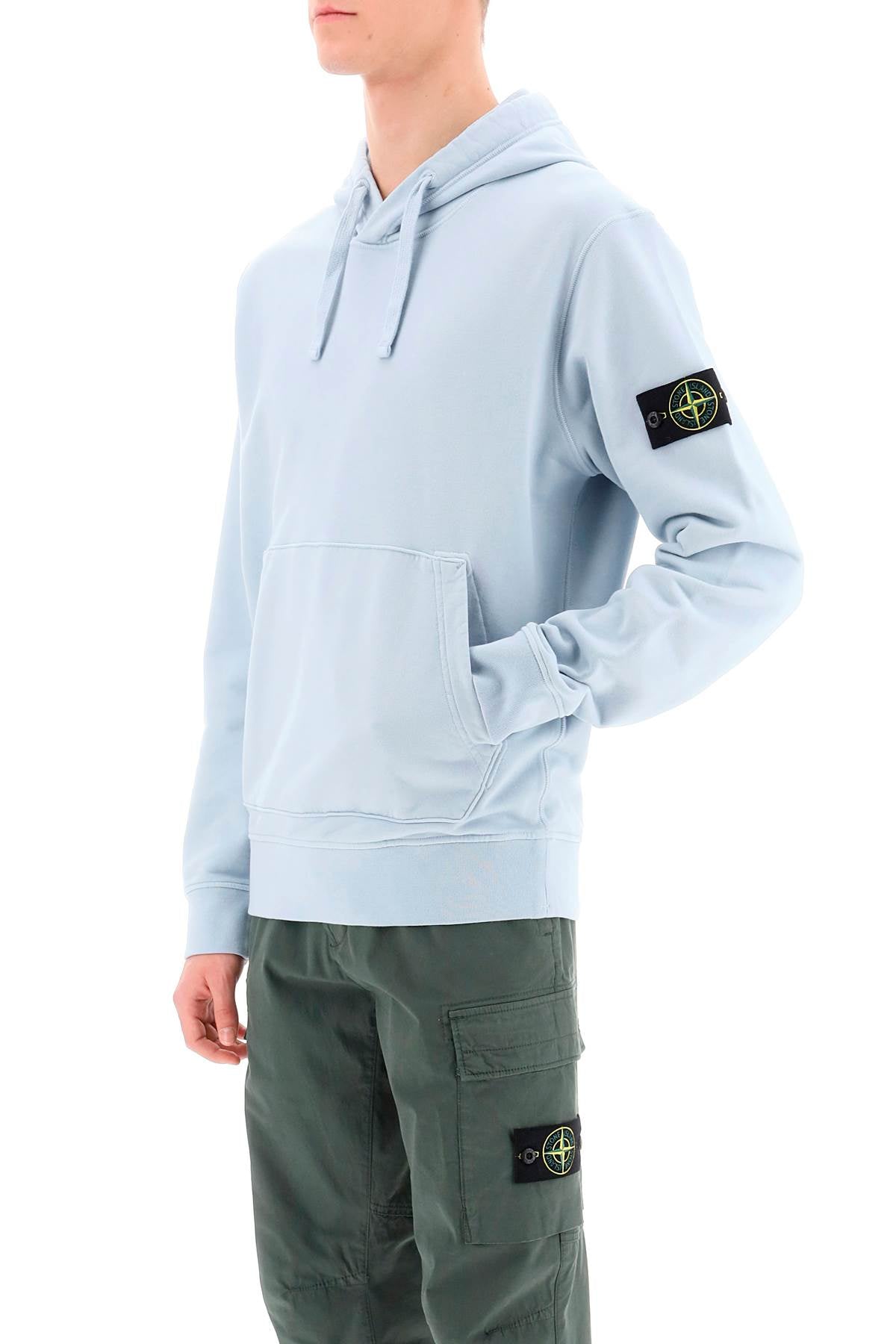 Stone Island Stone island logo badge hoodie