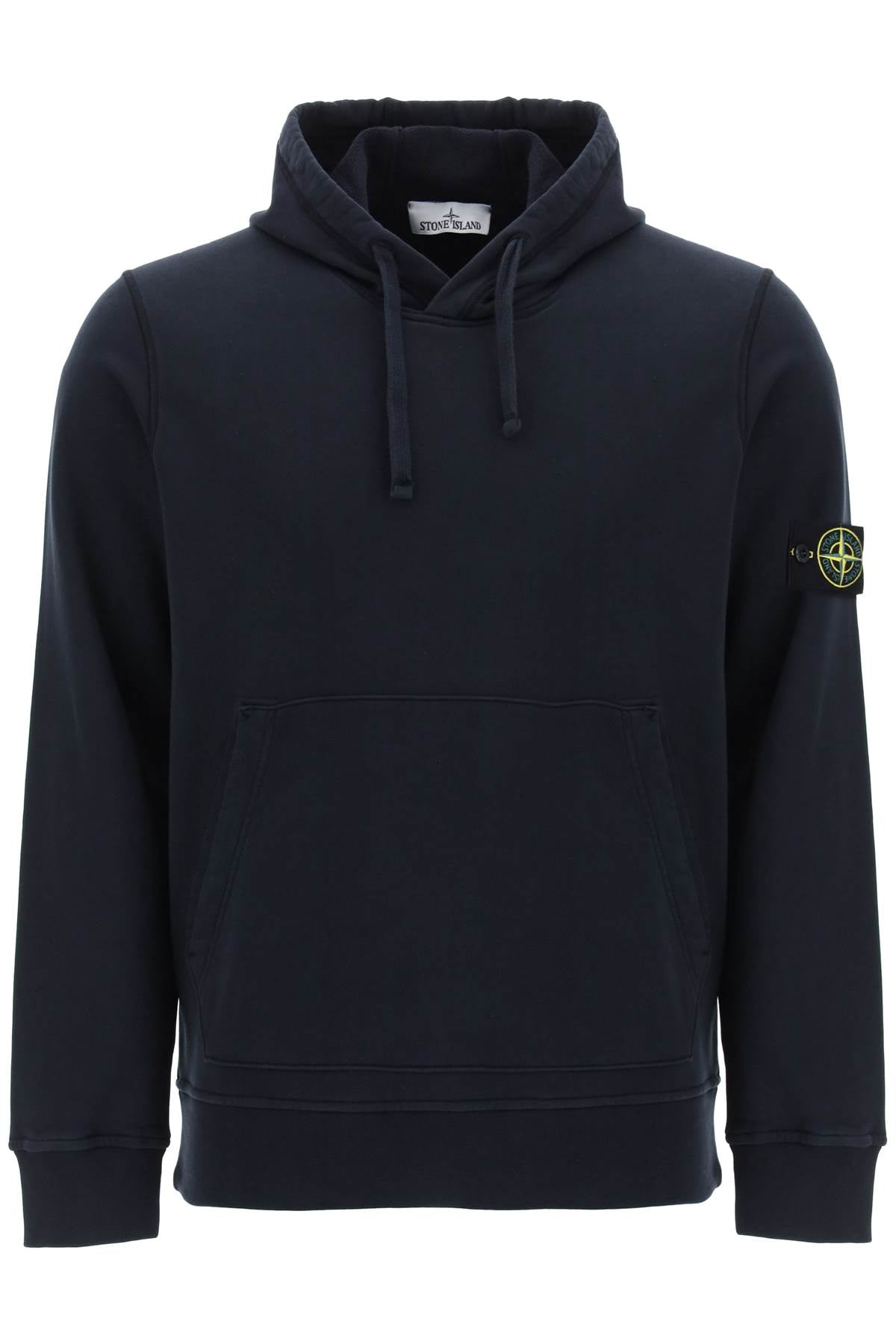 Stone Island Stone island logo badge hoodie