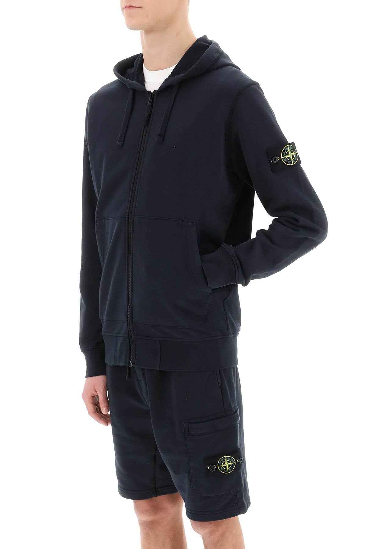 Stone Island Stone island zip-up hoodie