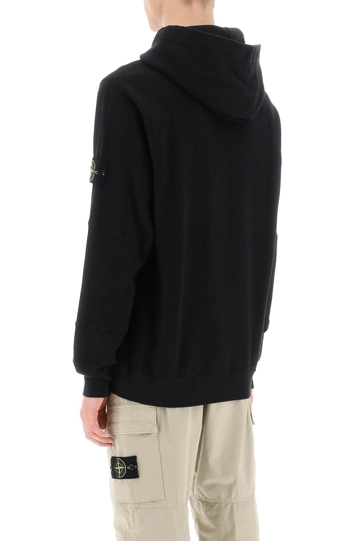 Stone Island Stone island light hoodie with logo badge