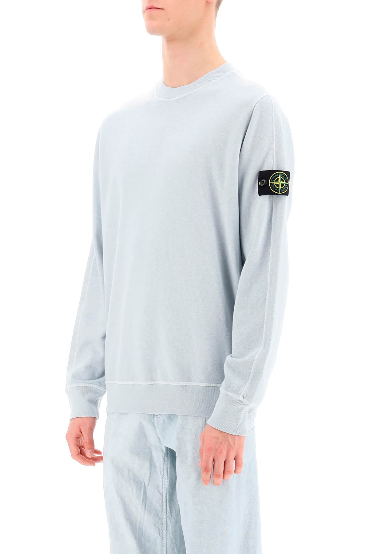 Stone Island Stone island light sweatshirt with logo badge