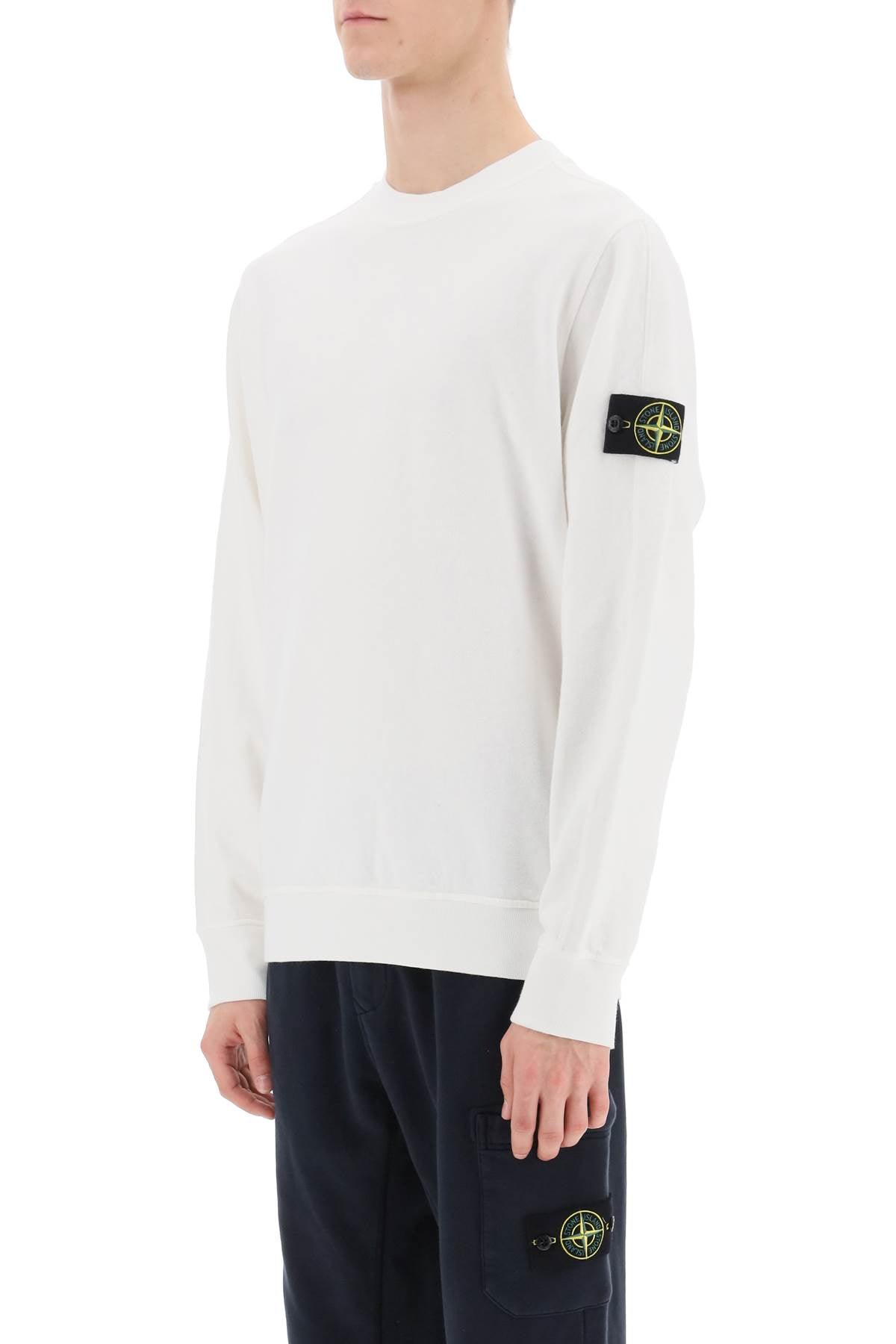 Stone Island Stone island light sweatshirt with logo badge