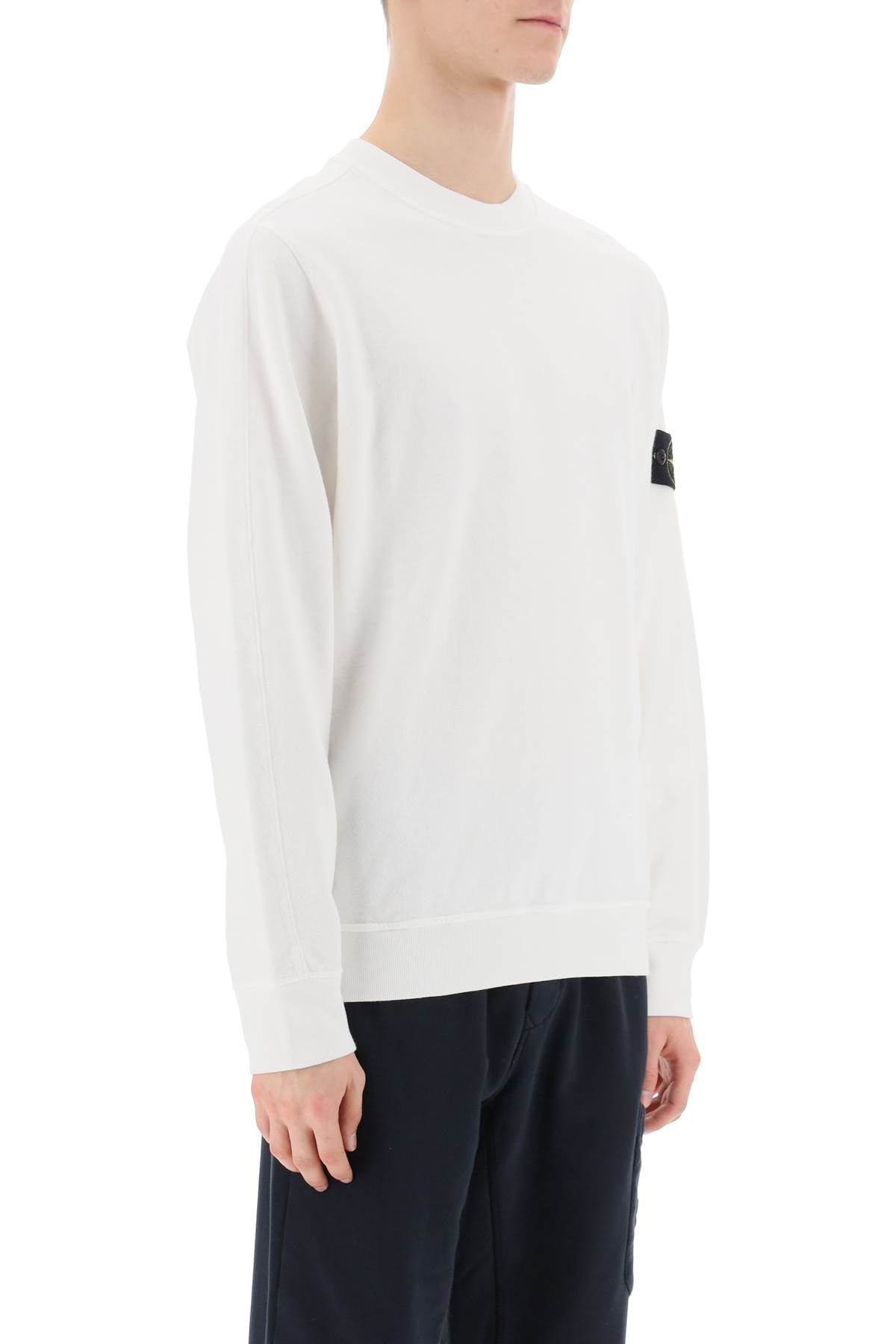 Stone Island Stone island light sweatshirt with logo badge