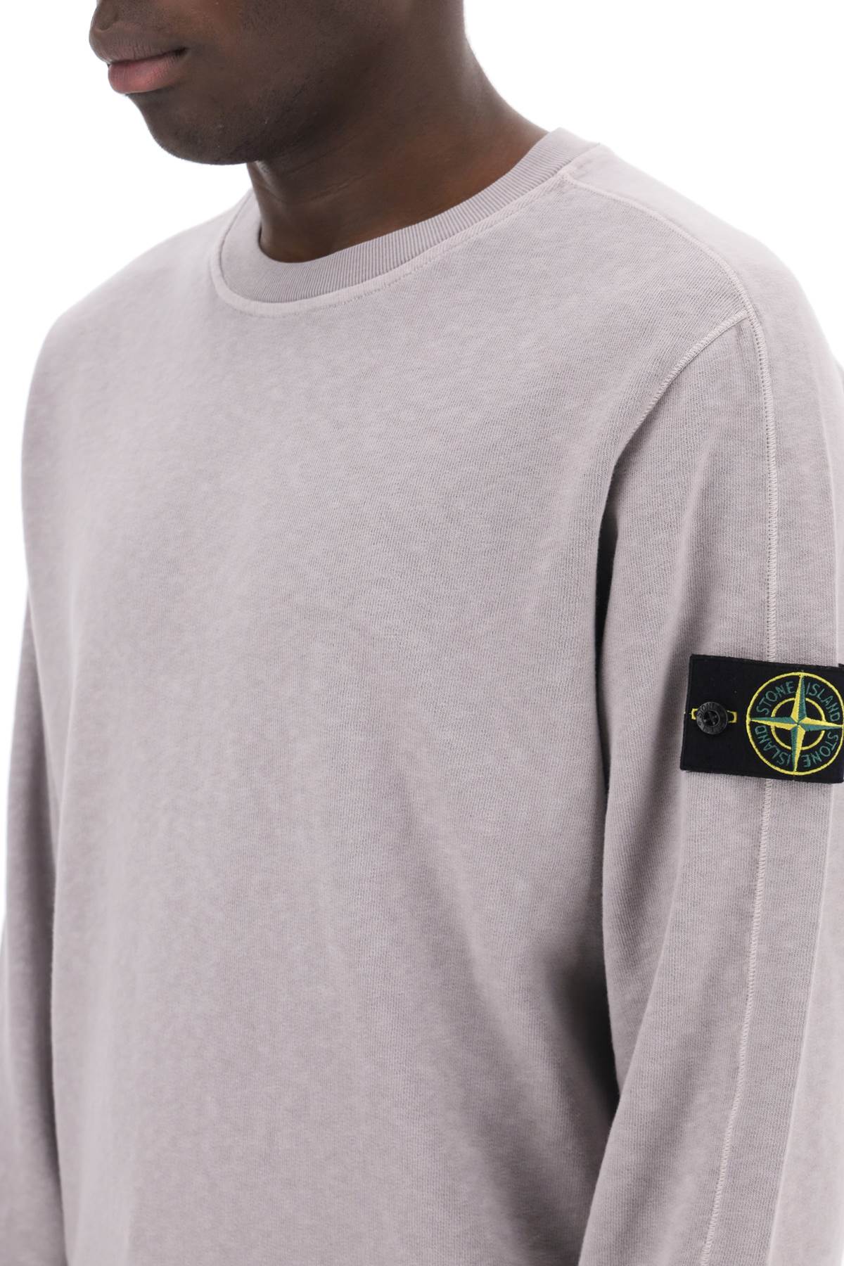 Stone Island Stone island light sweatshirt with logo badge