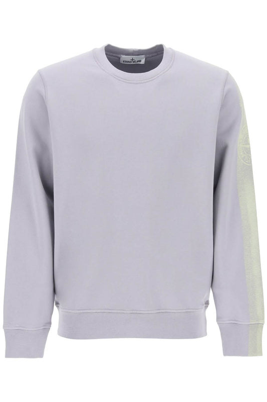 Stone Island Stone island striped five print sweatshirt