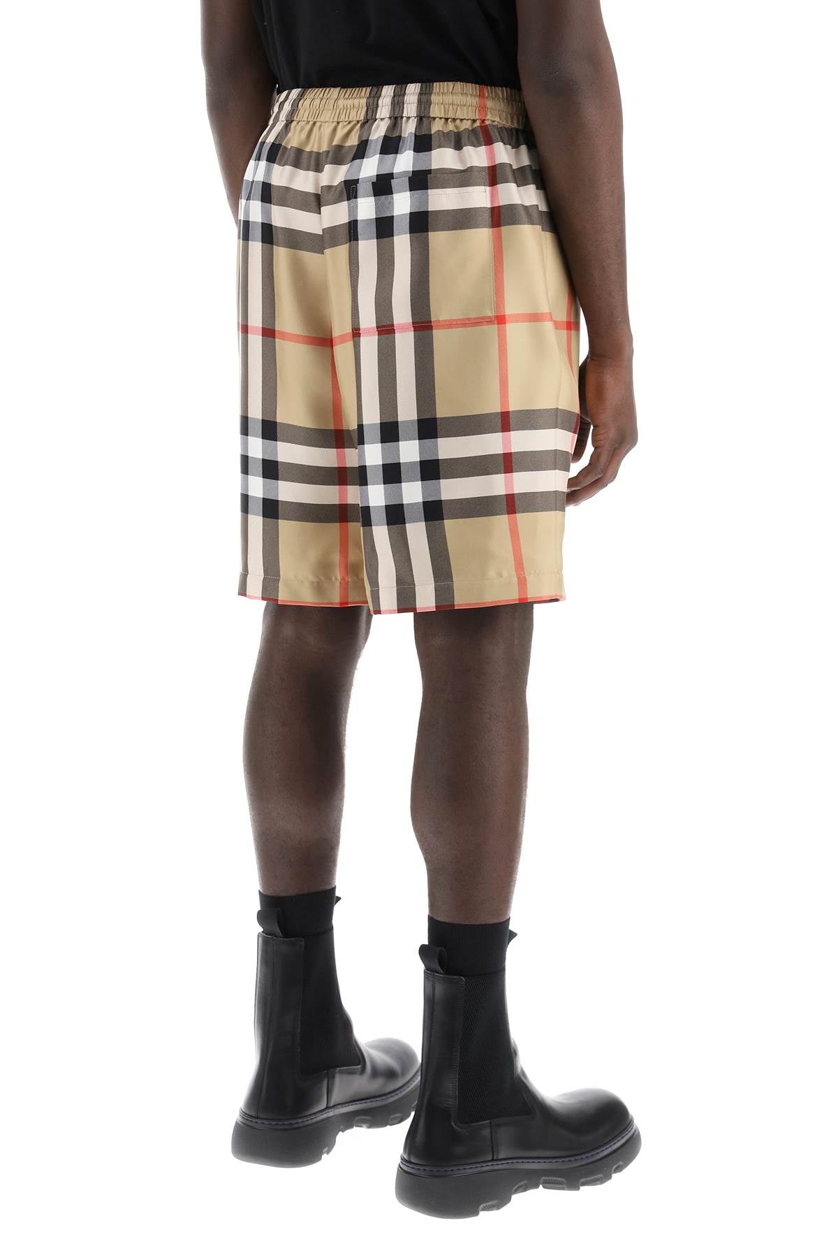 Burberry Burberry bradeston shorts in check silk