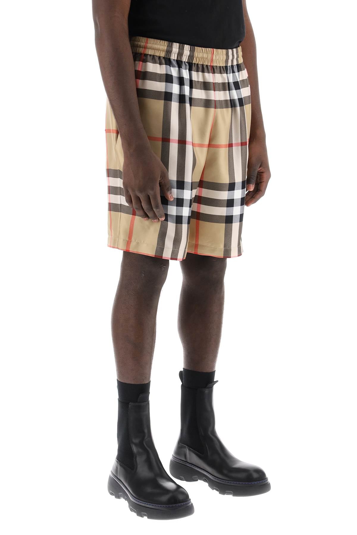 Burberry Burberry bradeston shorts in check silk