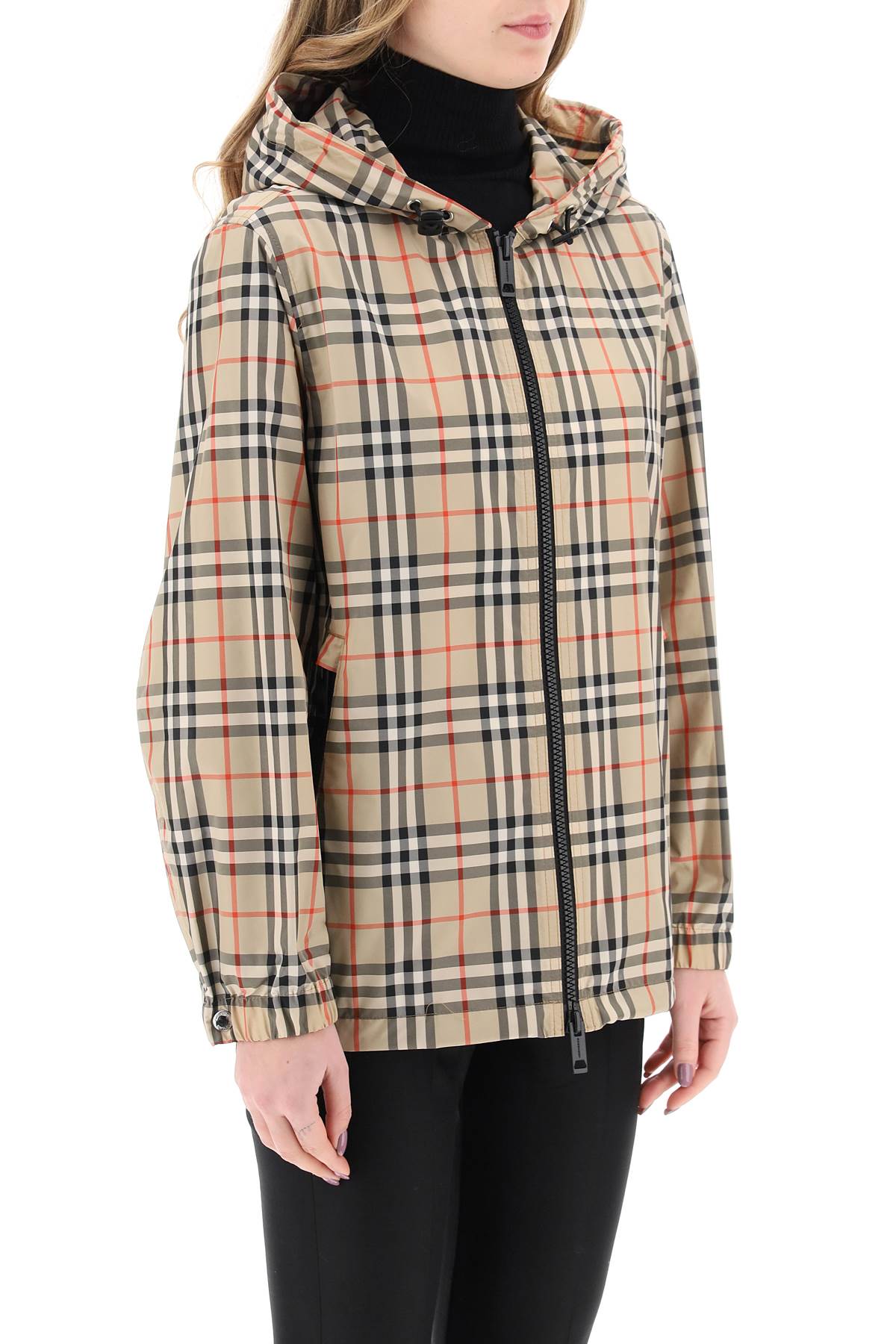 Burberry Burberry giacca a vento everton con motivo tartan