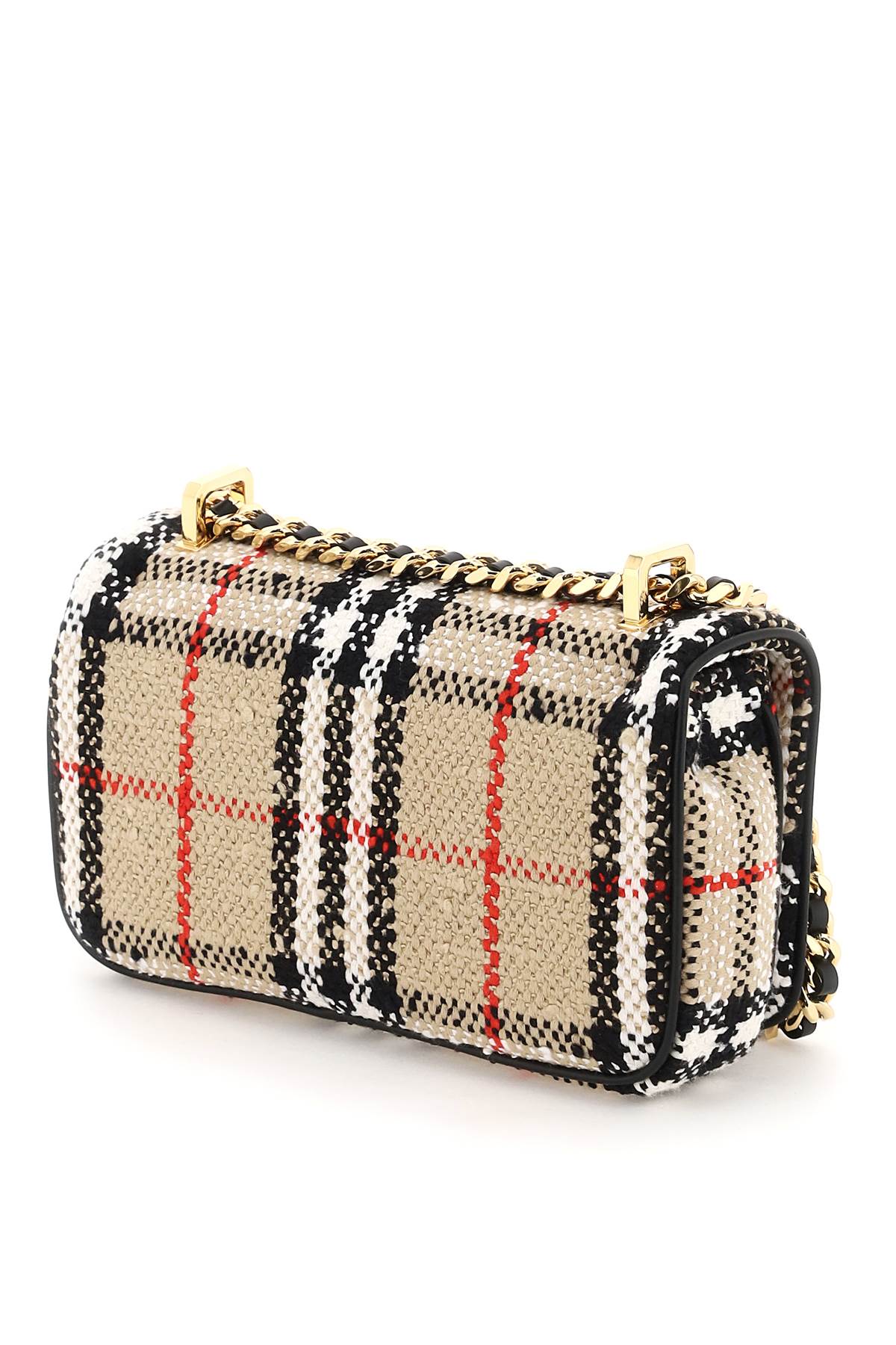 Burberry bouclé lola crossbody bag