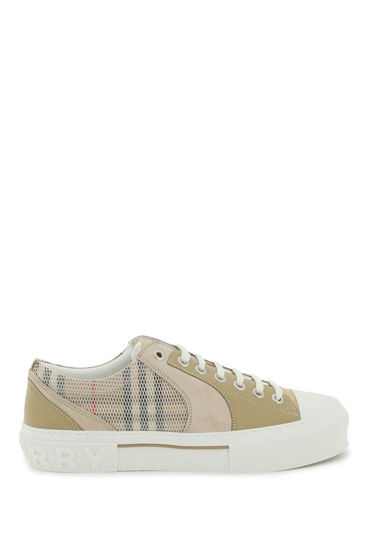 Burberry Burberry vintage check &amp, leather sneakers