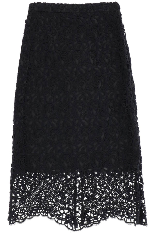 Burberry Burberry macrame lace pencil skirt