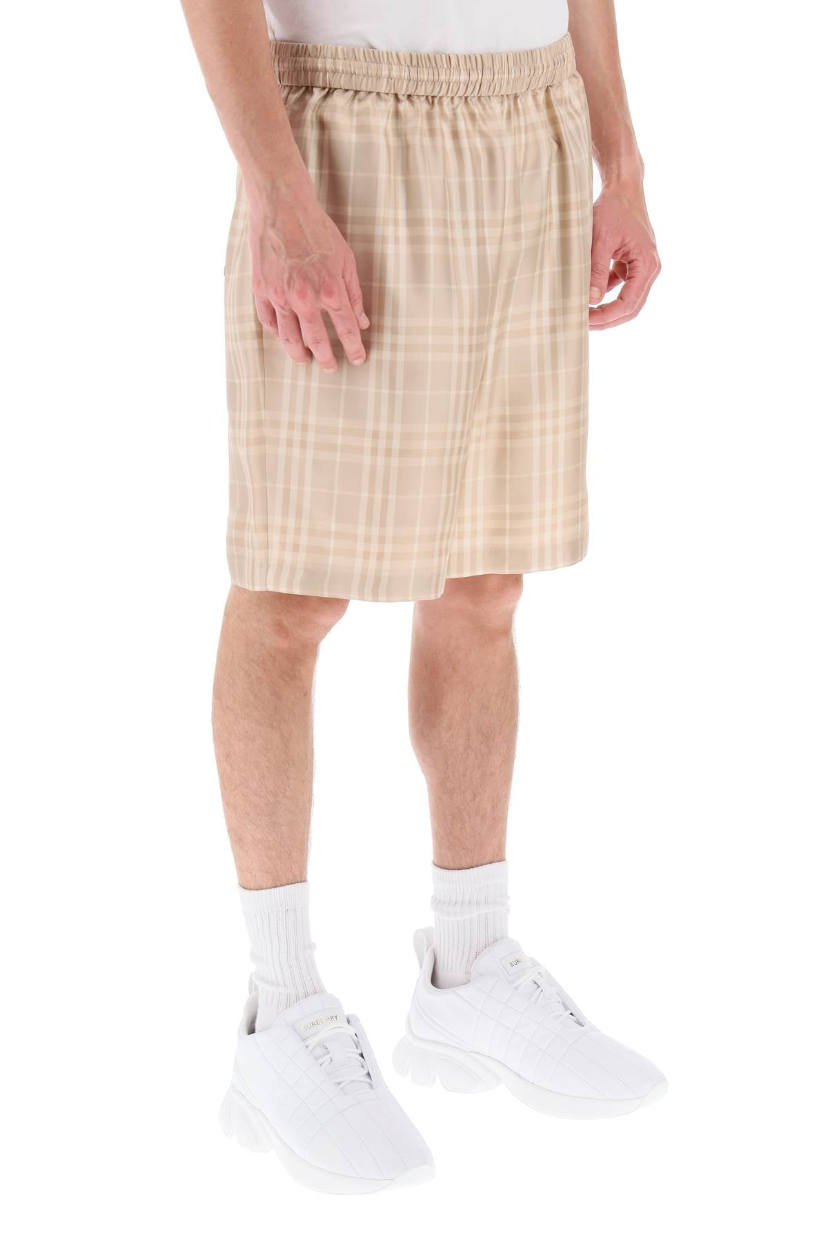 Burberry Burberry tartan silk shorts