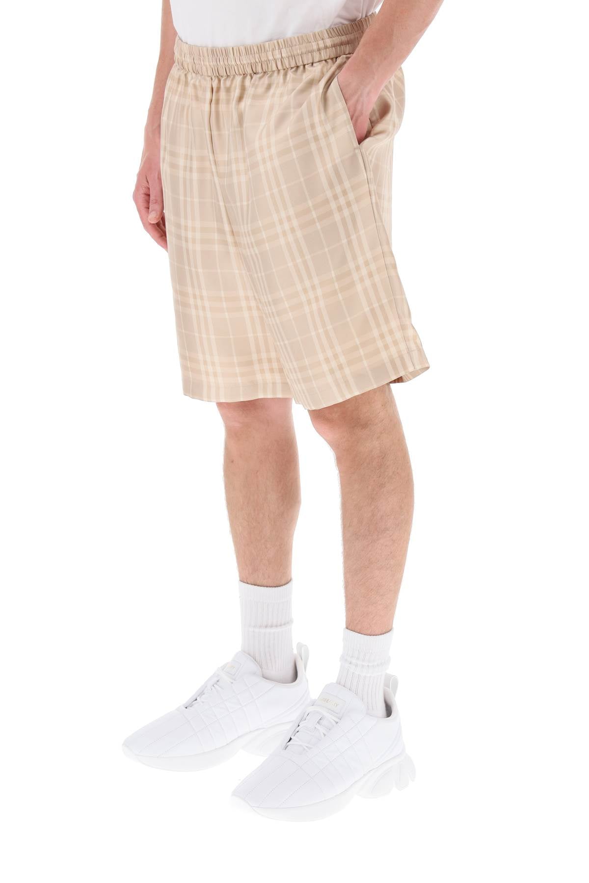 Burberry Burberry tartan silk shorts