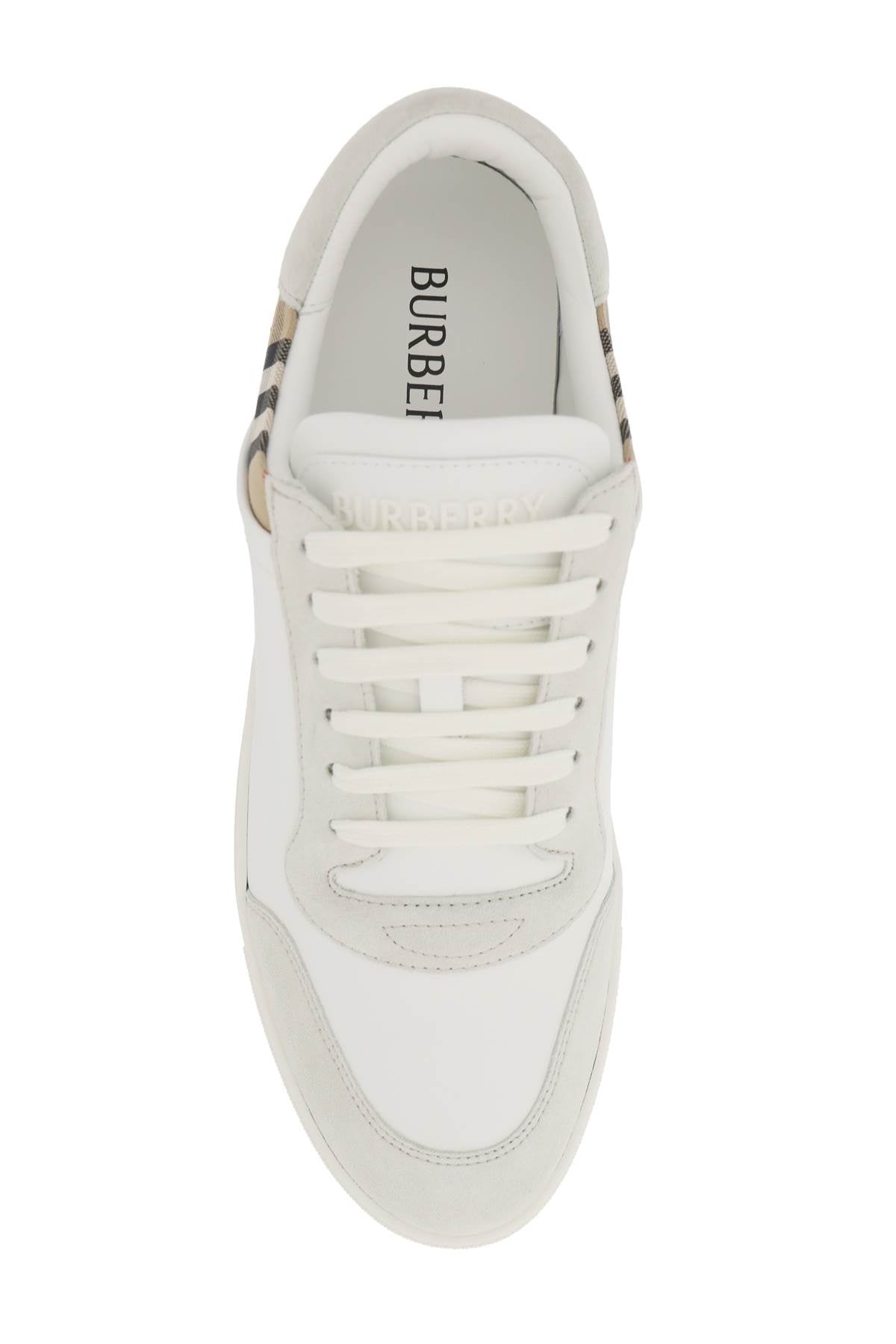 Burberry Burberry check leather sneakers