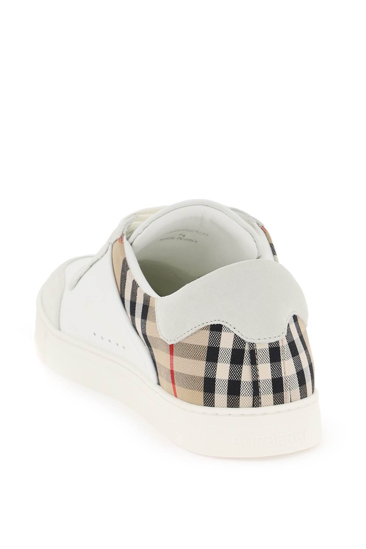 Burberry Burberry check leather sneakers