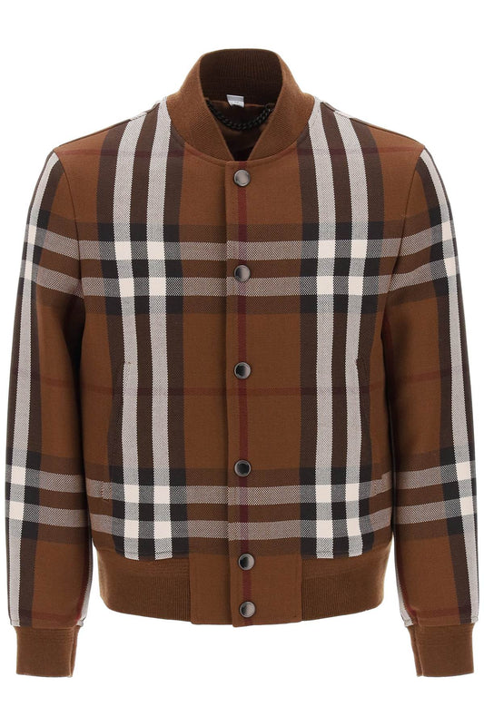 Burberry Burberry bomber jacket with burberry check motif