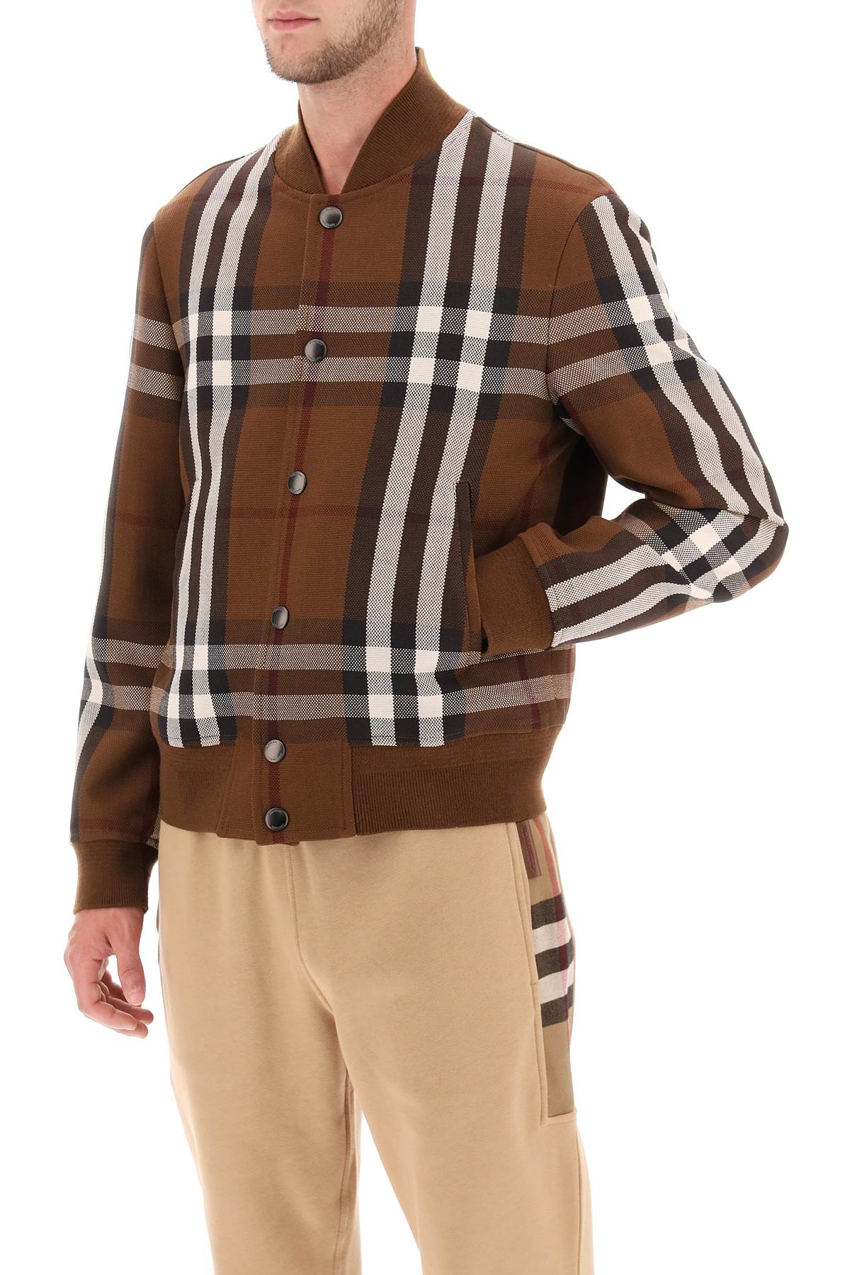 Burberry Burberry bomber jacket with burberry check motif