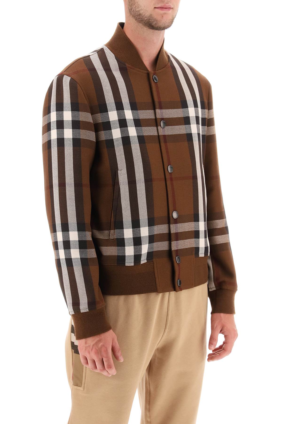 Burberry Burberry bomber jacket with burberry check motif