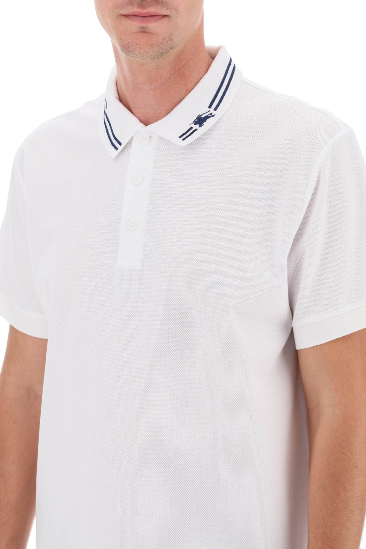 Burberry Burberry polo with striped collar